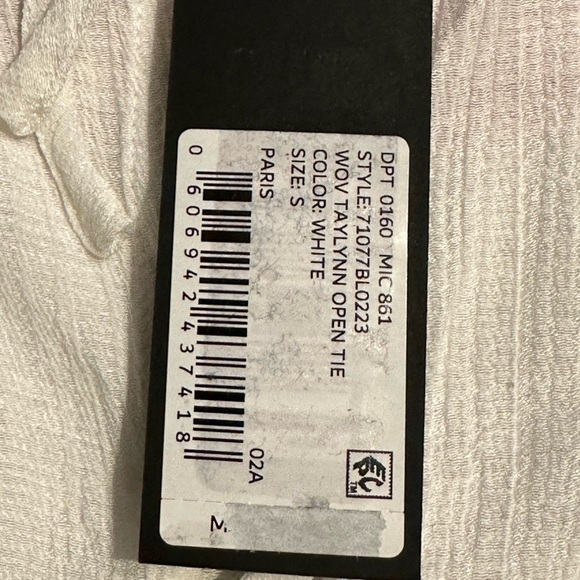 NWT GIANNI BINI WOV TAYLYNN OPEN TIE
COLOR: WHITE - Picture 11 of 12